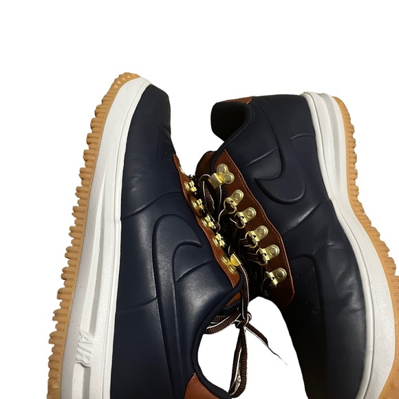 Nike LF1 Lunar Force Men's 9 Duckboot Low Obsidian Navy Blue Brown - Picture 3 of 11